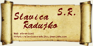 Slavica Radujko vizit kartica